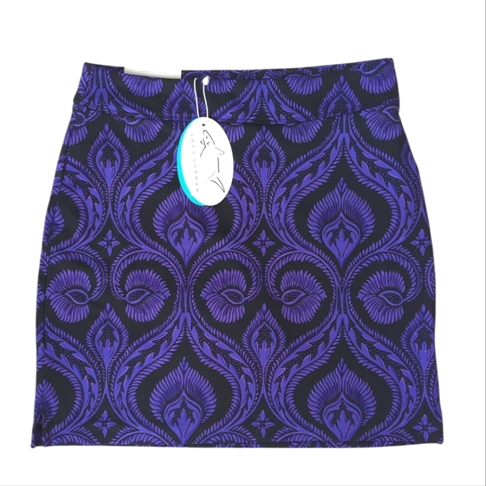NWT Greg Norman Play Dry Wicking Golf Skort XS Pattern